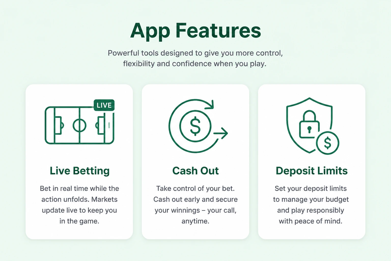 Features Available Inside the App